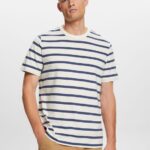 Men Esprit Ice Striped jersey t-shirt, 100% cotton T-Shirts XF4444591