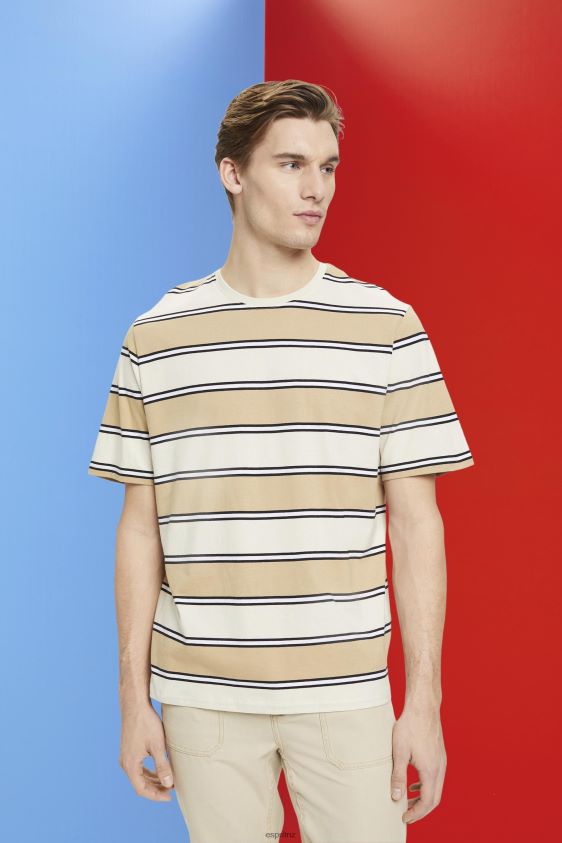 men_esprit_ice_striped_sustainable_cotton_t_shirt_t_shirts_xf4444707.jpg Men Esprit Ice Striped sustainable cotton T-shirt T-Shirts XF4444707 - Image 1