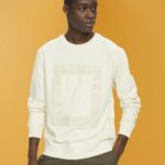 Men Esprit Ice Sweatshirt with front print Sweatshirts & Hoodies XF4444711