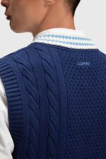 Men Esprit Ink College sweater vest Sweaters XF4444812 - Image 3