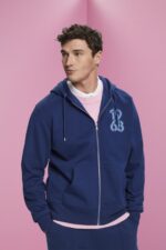 Men Esprit Ink Full-length zip hoodie Sweatshirts & Hoodies XF4444637