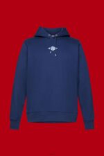 Men Esprit Ink Hoodie with logo chest print Sweatshirts & Hoodies XF4444641 - Image 5