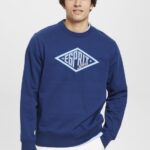 Men Esprit Ink Logo print sweatshirt Sweatshirts & Hoodies XF4444657