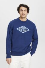 Men Esprit Ink Logo print sweatshirt Sweatshirts & Hoodies XF4444657