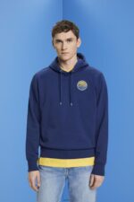 Men Esprit Ink Sweatshirt with logo print Sweatshirts & Hoodies XF4444650