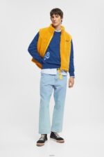 Men Esprit Ink Varsity patch sweatshirt Sweatshirts & Hoodies XF4444809 - Image 2
