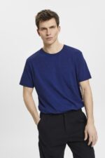 Men Esprit Ink Washed-effect T-shirt T-Shirts XF4444754