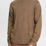 Men Esprit Khaki Green Knit jumper Sweaters XF4444840