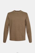 Men Esprit Khaki Green Knit jumper Sweaters XF4444840 - Image 5
