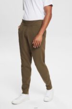 Men Esprit Khaki Green Knit tracksuit bottoms Trousers & Pants XF4444908