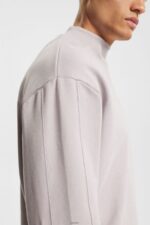 Men Esprit Lavender Stand-up collar sweatshirt Sweatshirts & Hoodies XF4444953 - Image 3