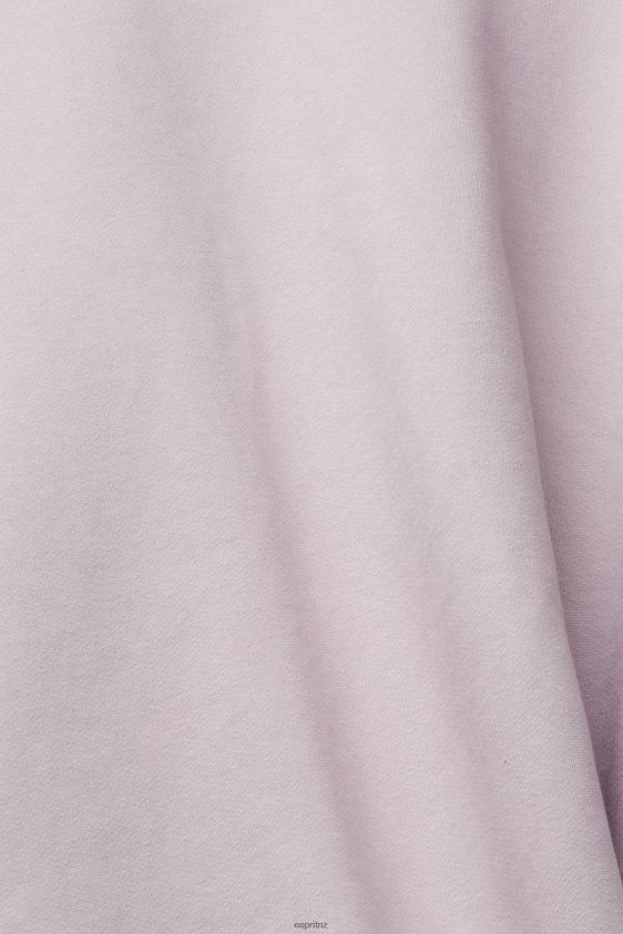 Men Esprit Lavender Sweatshirt with a zip pocket Sweatshirts & Hoodies XF4444785 - Image 6