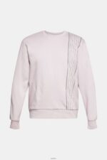 Men Esprit Lavender Sweatshirt with a zip pocket Sweatshirts & Hoodies XF4444785 - Image 7