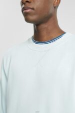 Men Esprit Light Aqua Green Recycled: plain-coloured sweatshirt Sweatshirts & Hoodies XF4444749 - Image 3