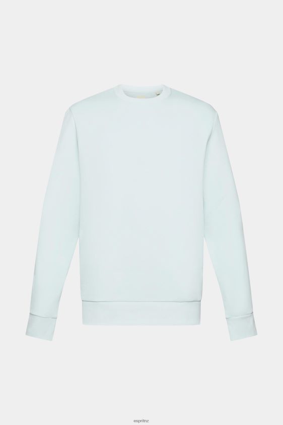 Men Esprit Light Aqua Green Recycled: plain-coloured sweatshirt Sweatshirts & Hoodies XF4444749 - Image 5
