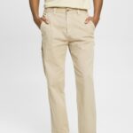 Men Esprit Light Beige Vintage straight fit cargo trousers Trousers & Pants XF4444731