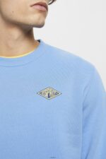 Men Esprit Light Blue Lavender Sweatshirt with logo print on the back Sweatshirts & Hoodies XF4444647 - Image 3