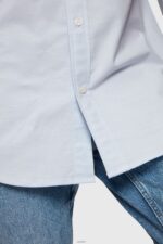 Men Esprit Light Blue Regular fit oxford shirt Shirts XF4444800 - Image 5