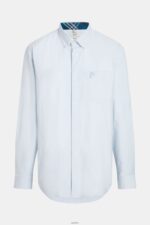 Men Esprit Light Blue Regular fit oxford shirt Shirts XF4444800 - Image 6