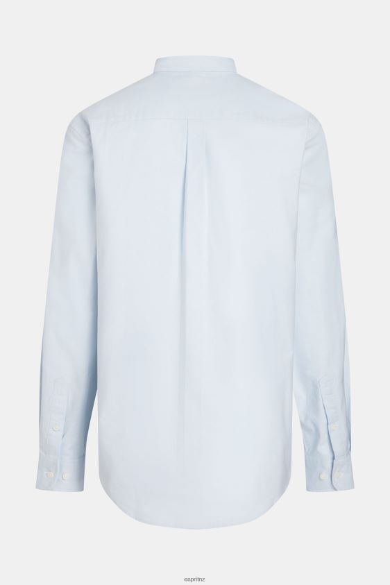 Men Esprit Light Blue Regular fit oxford shirt Shirts XF4444800 - Image 7