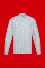 Men Esprit Light Blue Slim fit shirt with all-over pattern Shirts XF4444778 - Image 5