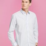Men Esprit Light Blue Sustainable cotton shirt Shirts XF4444832