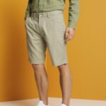 Men Esprit Light Green Chino-style shorts Shorts XF4444673