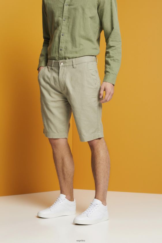 Men Esprit Light Green Chino-style shorts Shorts XF4444673 - Image 1