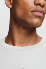 Men Esprit Light Grey Sweatshirt with a zip pocket Sweatshirts & Hoodies XF4444933 - Image 3