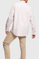 Men Esprit Light Pink Relaxed fit all-over print oxford shirt Shirts XF4444796 - Image 3