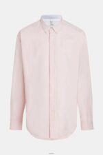 Men Esprit Light Pink Relaxed fit all-over print oxford shirt Shirts XF4444796 - Image 6