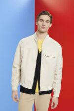 Men Esprit Light Taupe Bomber jacket Jackets XF4444677