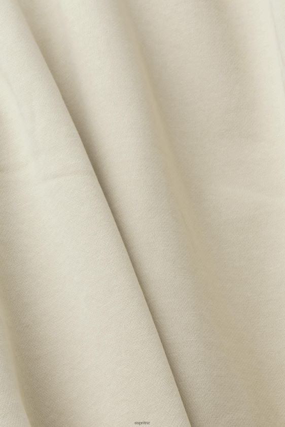 Men Esprit Light Taupe Full-length zip hoodie Sweatshirts & Hoodies XF4444635 - Image 4