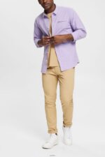 Men Esprit Lilac Slim fit shirt Shirts XF4444912 - Image 2