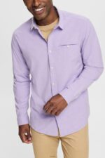 Men Esprit Lilac Slim fit shirt Shirts XF4444912