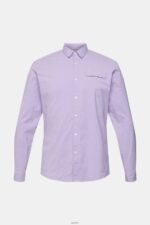Men Esprit Lilac Slim fit shirt Shirts XF4444912 - Image 5