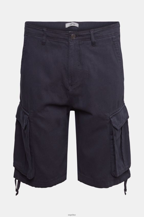 Men Esprit Navy Cargo shorts made of sustainable cotton Shorts XF4444846 - Image 5