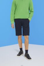 Men Esprit Navy Chino-style shorts Shorts XF4444751