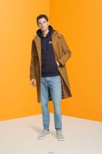 Men Esprit Navy Hoodie with small logo print Sweatshirts & Hoodies XF4444827 - Image 2