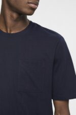 Men Esprit Navy Jersey t-shirt T-Shirts XF4444681 - Image 3