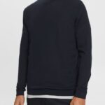Men Esprit Navy Knitted wool sweater Sweaters XF4444904