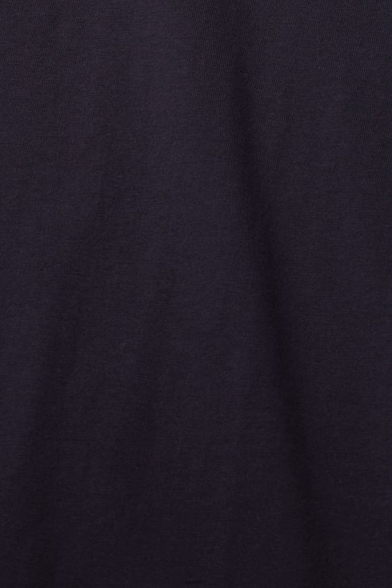 Men Esprit Navy Oversized jersey T-shirt T-Shirts XF4444843 - Image 4