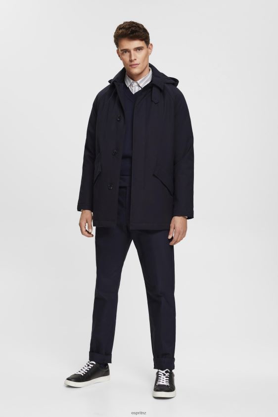Men Esprit Navy Slim fit trousers with elasticated waistband Trousers & Pants XF4444691 - Image 2