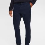 Men Esprit Navy Slim Leg Chino Pants Trousers & Pants XF4444594
