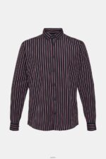 Men Esprit Navy Striped button down shirt Shirts XF4444885 - Image 5
