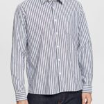 Men Esprit Navy Striped shirt Shirts XF4444872
