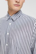Men Esprit Navy Striped shirt Shirts XF4444872 - Image 3