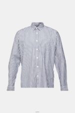 Men Esprit Navy Striped shirt Shirts XF4444872 - Image 5