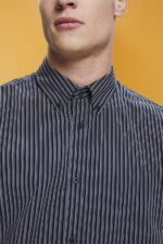 Men Esprit Navy Striped sustainable cotton shirt Shirts XF4444706 - Image 3