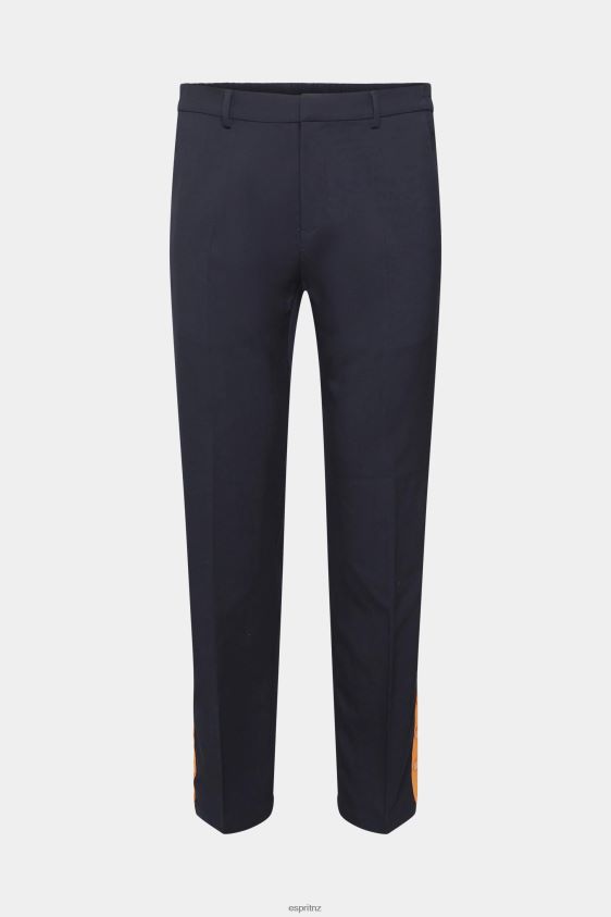 Men Esprit Navy Tailored tracksuit style trousers Trousers & Pants XF4444694 - Image 5